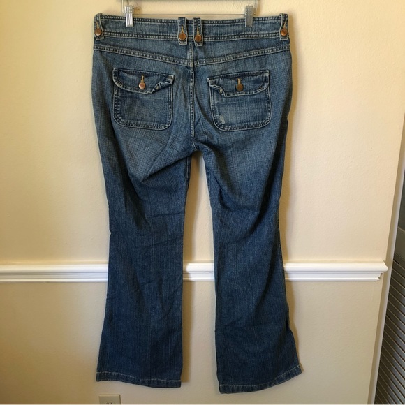 Mossimo Flare Hippiecore Boho Festival Jeans Plus Size Ridged 100% Cotton - Picture 4 of 11